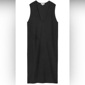 COS Boiled-Wool Midi Black Dress